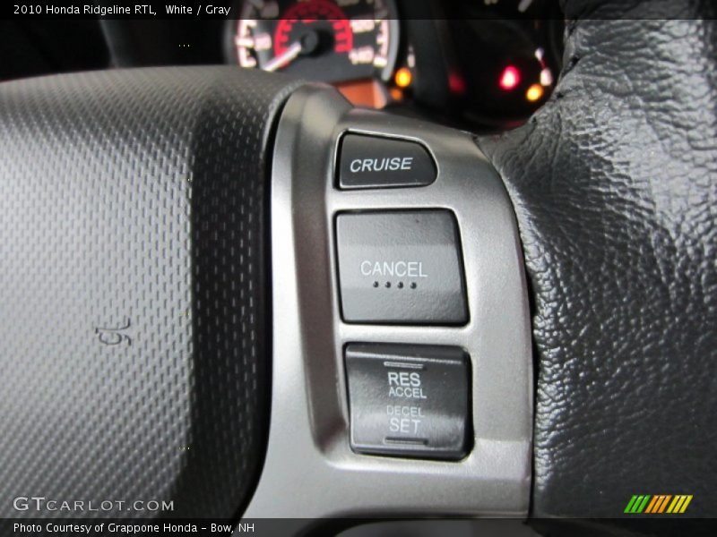 White / Gray 2010 Honda Ridgeline RTL