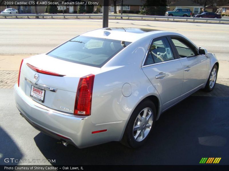 Radiant Silver / Ebony 2009 Cadillac CTS 4 AWD Sedan