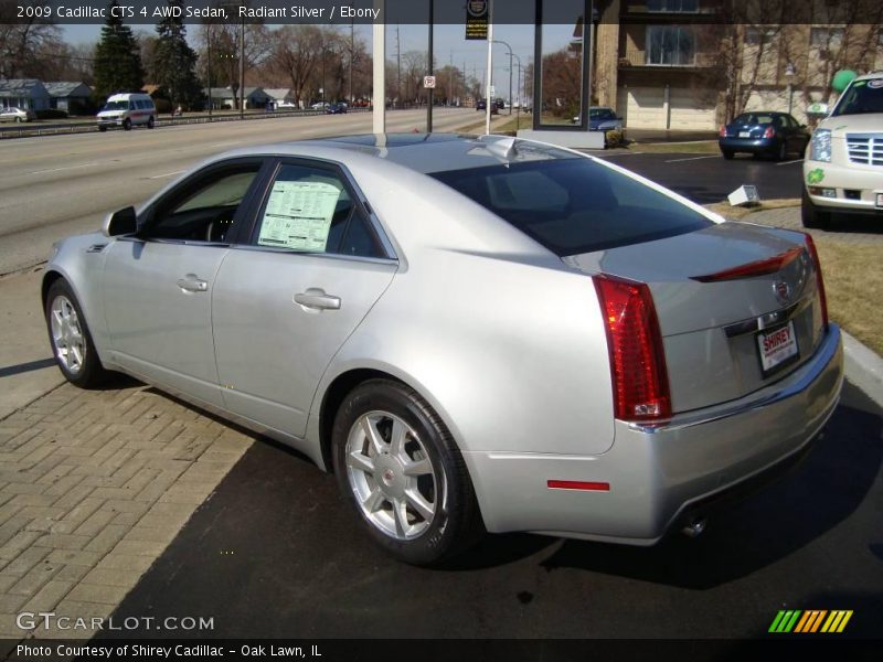 Radiant Silver / Ebony 2009 Cadillac CTS 4 AWD Sedan