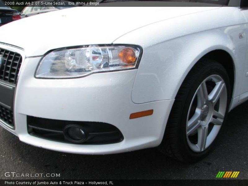 Ibis White / Beige 2008 Audi A4 2.0T S-Line Sedan