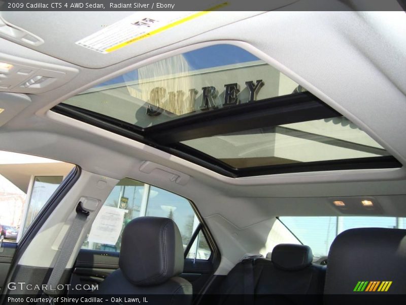 Radiant Silver / Ebony 2009 Cadillac CTS 4 AWD Sedan