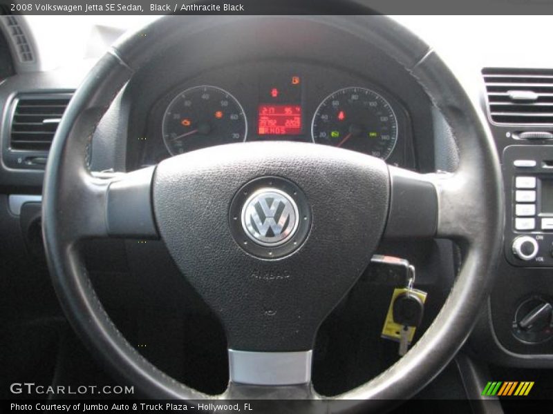 Black / Anthracite Black 2008 Volkswagen Jetta SE Sedan