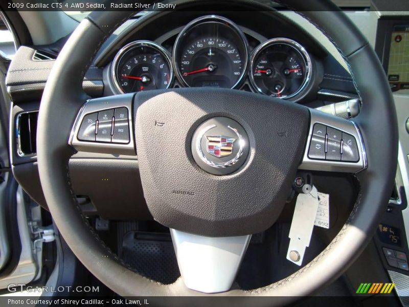 Radiant Silver / Ebony 2009 Cadillac CTS 4 AWD Sedan