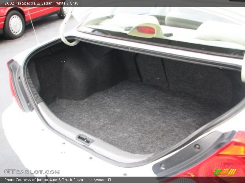 White / Gray 2002 Kia Spectra LS Sedan