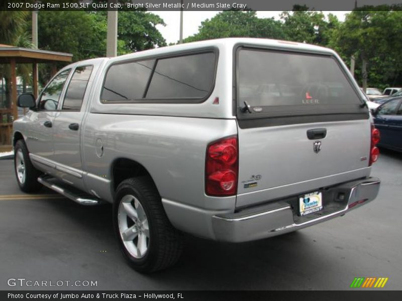 Bright Silver Metallic / Medium Slate Gray 2007 Dodge Ram 1500 SLT Quad Cab