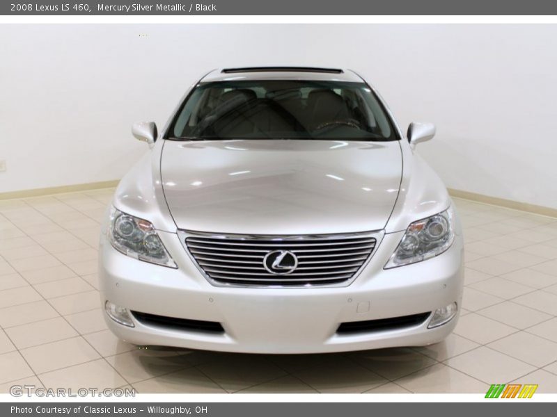 Mercury Silver Metallic / Black 2008 Lexus LS 460
