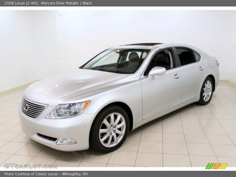 Mercury Silver Metallic / Black 2008 Lexus LS 460