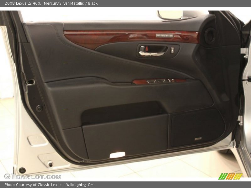Mercury Silver Metallic / Black 2008 Lexus LS 460