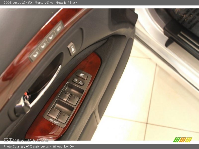 Mercury Silver Metallic / Black 2008 Lexus LS 460