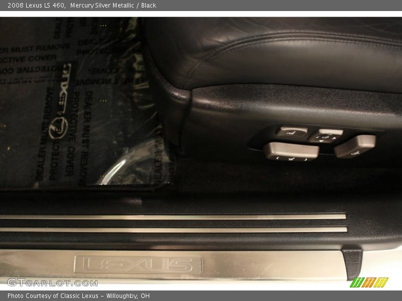 Mercury Silver Metallic / Black 2008 Lexus LS 460