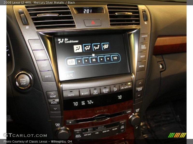 Mercury Silver Metallic / Black 2008 Lexus LS 460