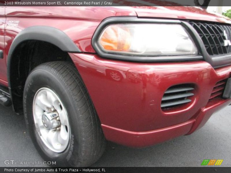 Cambridge Red Pearl / Gray 2003 Mitsubishi Montero Sport ES