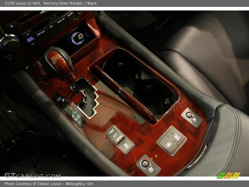 Mercury Silver Metallic / Black 2008 Lexus LS 460