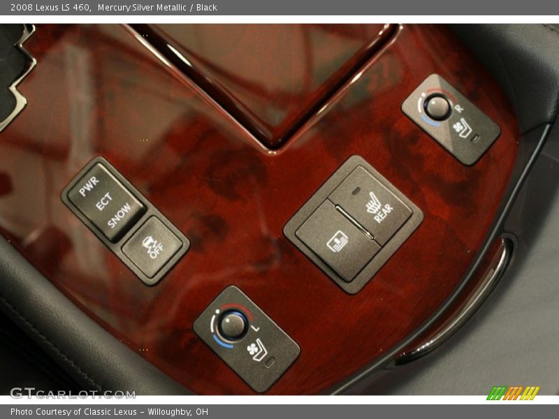 Mercury Silver Metallic / Black 2008 Lexus LS 460