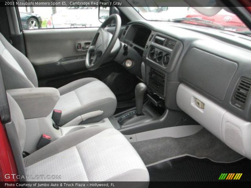 Cambridge Red Pearl / Gray 2003 Mitsubishi Montero Sport ES