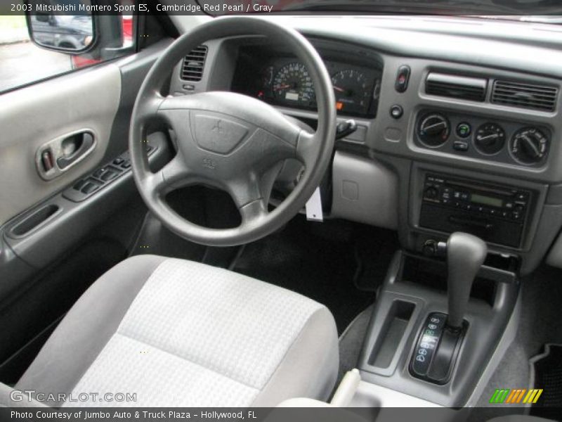 Cambridge Red Pearl / Gray 2003 Mitsubishi Montero Sport ES
