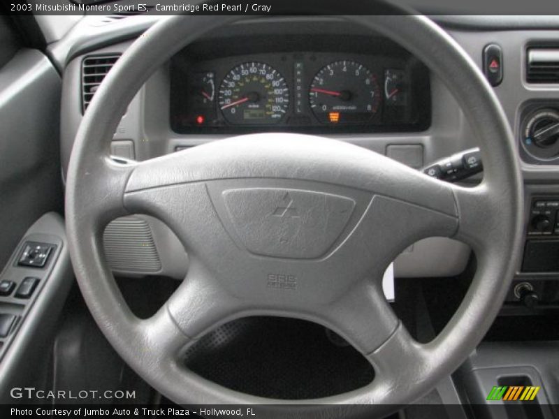 Cambridge Red Pearl / Gray 2003 Mitsubishi Montero Sport ES