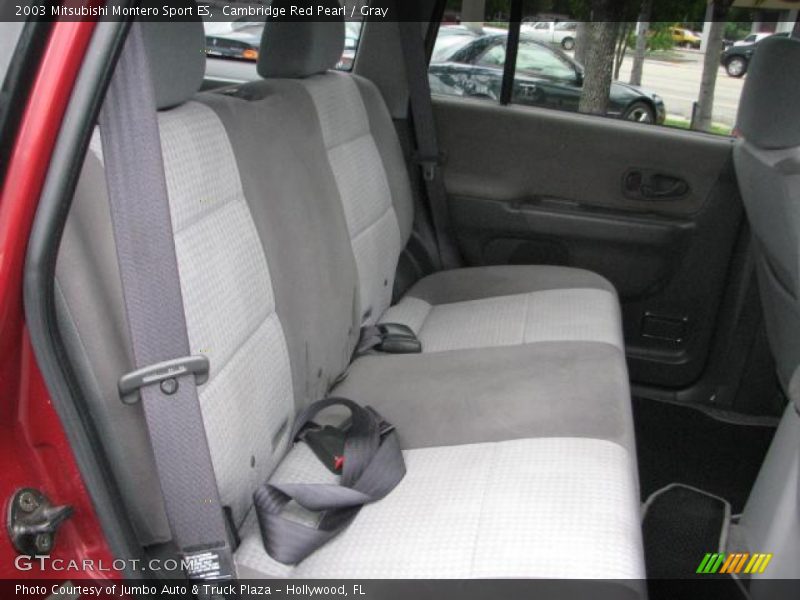 Cambridge Red Pearl / Gray 2003 Mitsubishi Montero Sport ES