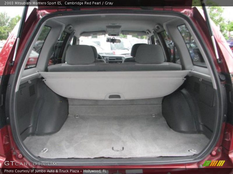Cambridge Red Pearl / Gray 2003 Mitsubishi Montero Sport ES