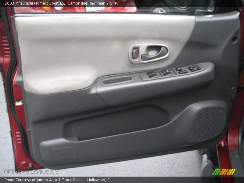 Cambridge Red Pearl / Gray 2003 Mitsubishi Montero Sport ES
