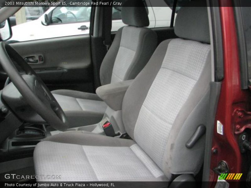 Cambridge Red Pearl / Gray 2003 Mitsubishi Montero Sport ES