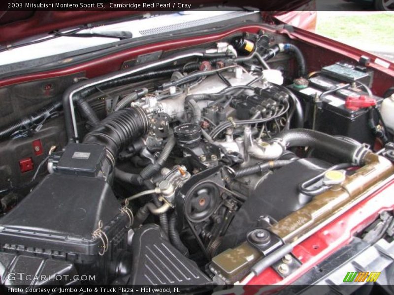 Cambridge Red Pearl / Gray 2003 Mitsubishi Montero Sport ES