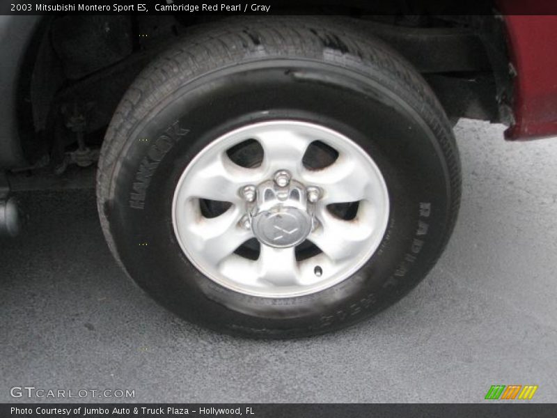Cambridge Red Pearl / Gray 2003 Mitsubishi Montero Sport ES