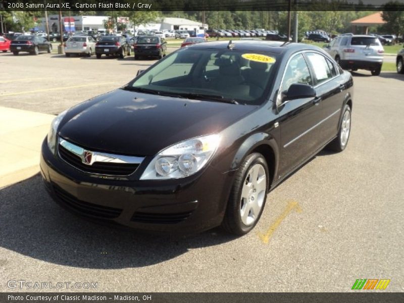 Carbon Flash Black / Gray 2008 Saturn Aura XE