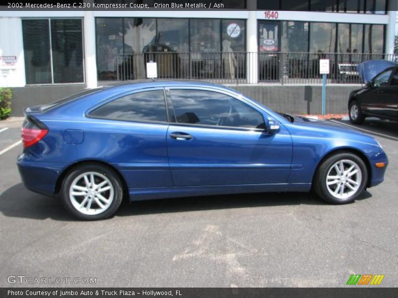 Orion Blue Metallic / Ash 2002 Mercedes-Benz C 230 Kompressor Coupe