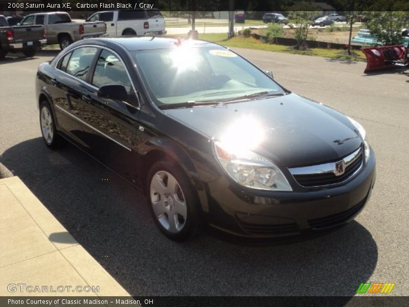 Carbon Flash Black / Gray 2008 Saturn Aura XE