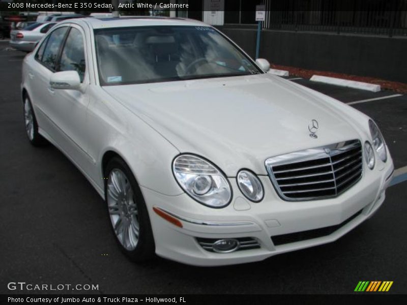 Arctic White / Cashmere 2008 Mercedes-Benz E 350 Sedan