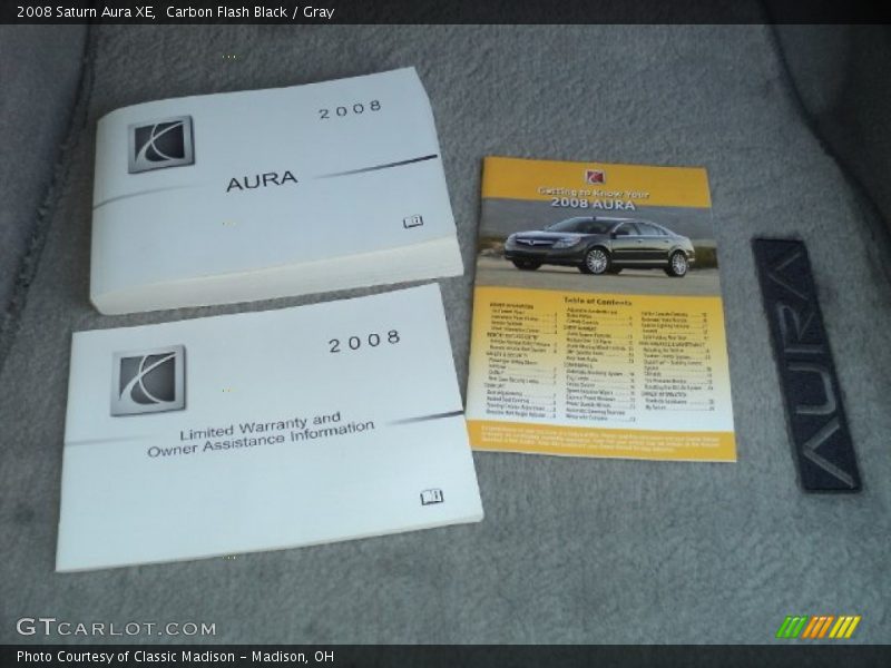 Carbon Flash Black / Gray 2008 Saturn Aura XE