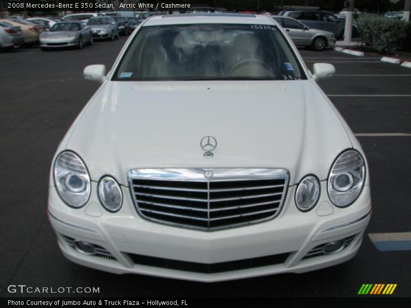 Arctic White / Cashmere 2008 Mercedes-Benz E 350 Sedan