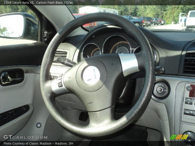 Carbon Flash Black / Gray 2008 Saturn Aura XE