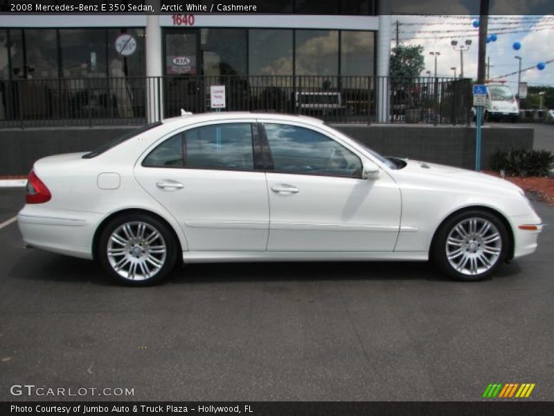 Arctic White / Cashmere 2008 Mercedes-Benz E 350 Sedan