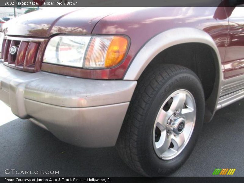 Pepper Red / Brown 2002 Kia Sportage