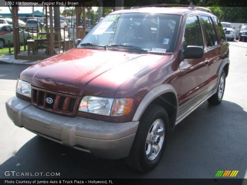 Pepper Red / Brown 2002 Kia Sportage