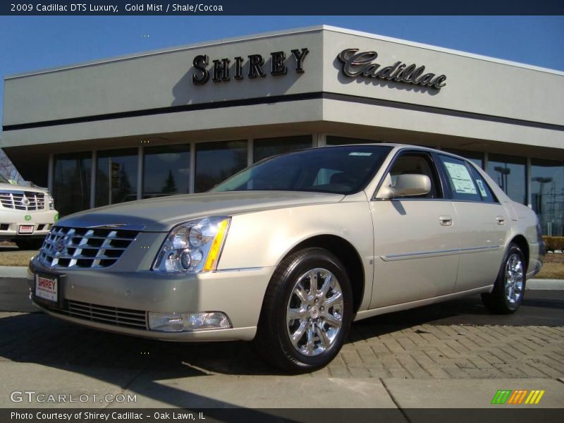 Gold Mist / Shale/Cocoa 2009 Cadillac DTS Luxury