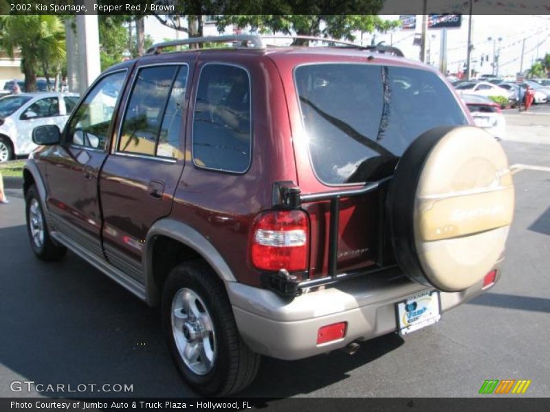 Pepper Red / Brown 2002 Kia Sportage