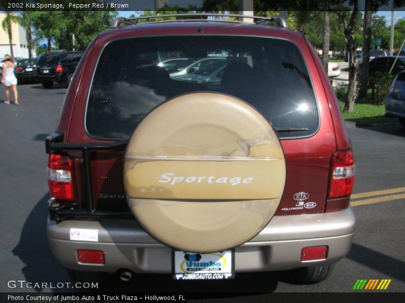 Pepper Red / Brown 2002 Kia Sportage