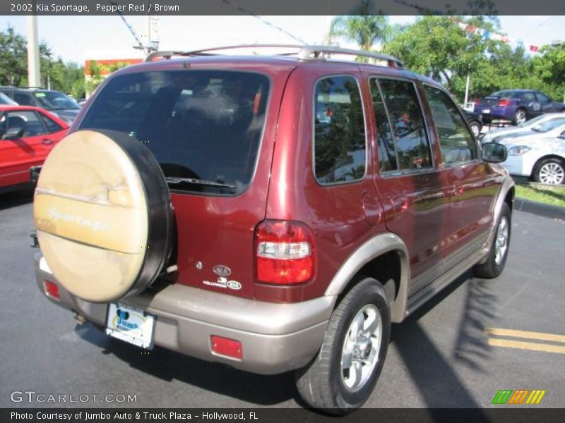 Pepper Red / Brown 2002 Kia Sportage