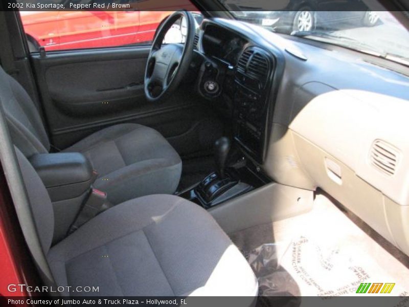 Pepper Red / Brown 2002 Kia Sportage