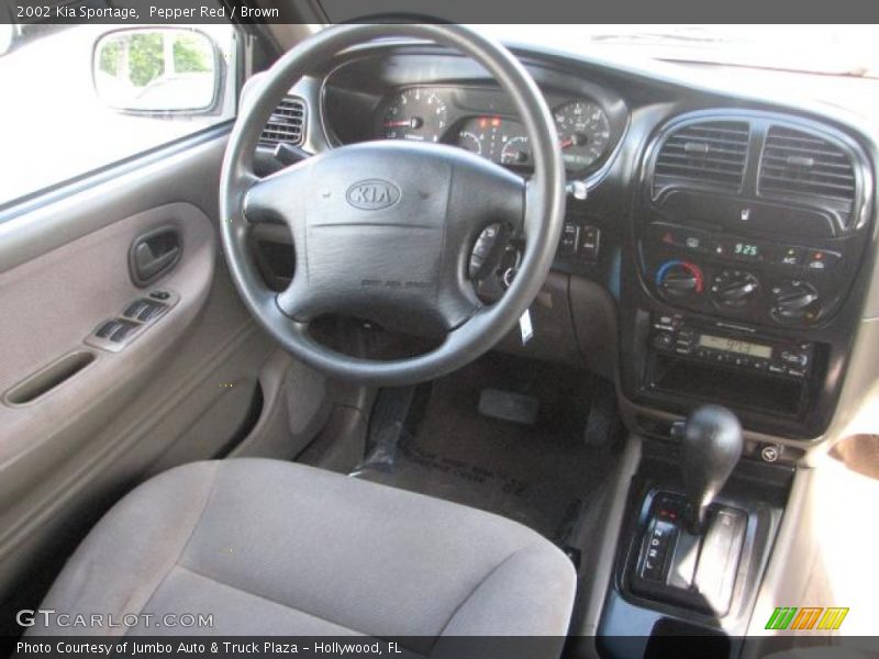 Pepper Red / Brown 2002 Kia Sportage