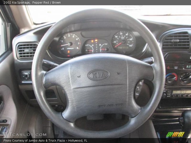 Pepper Red / Brown 2002 Kia Sportage