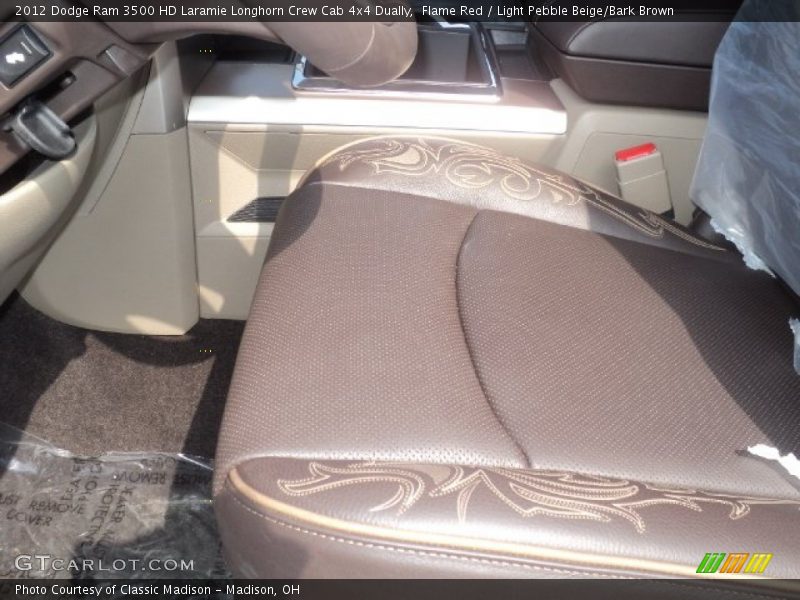  2012 Ram 3500 HD Laramie Longhorn Crew Cab 4x4 Dually Light Pebble Beige/Bark Brown Interior