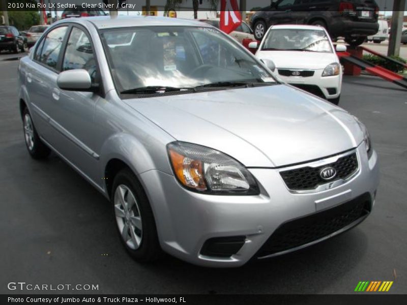 Clear Silver / Gray 2010 Kia Rio LX Sedan