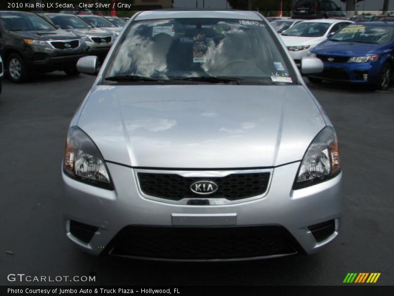 Clear Silver / Gray 2010 Kia Rio LX Sedan