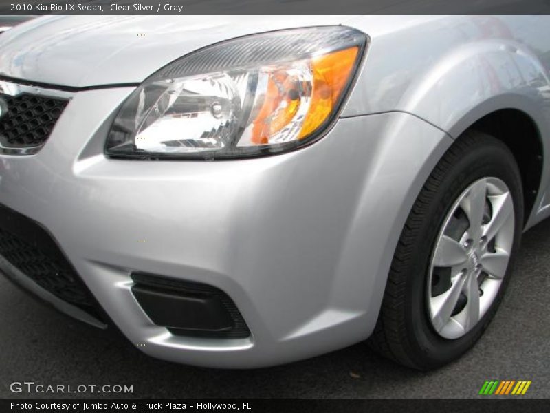 Clear Silver / Gray 2010 Kia Rio LX Sedan