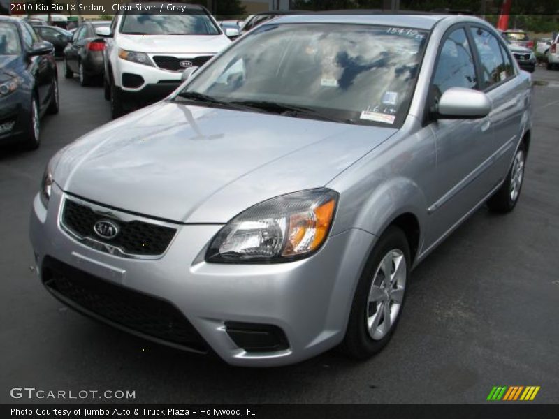 Clear Silver / Gray 2010 Kia Rio LX Sedan