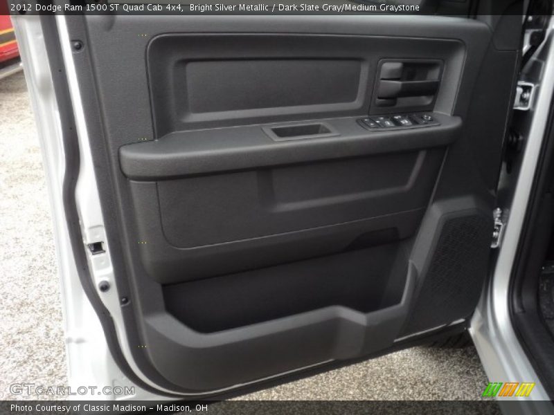 Bright Silver Metallic / Dark Slate Gray/Medium Graystone 2012 Dodge Ram 1500 ST Quad Cab 4x4